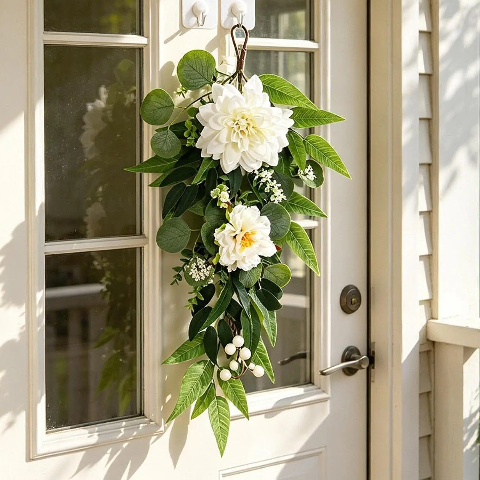 Vista del conjunto floral colgante
