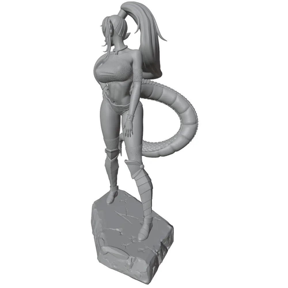 Figura de anime GK en 3D para decoración, miniatura gris DIY sin montar - imagen 4