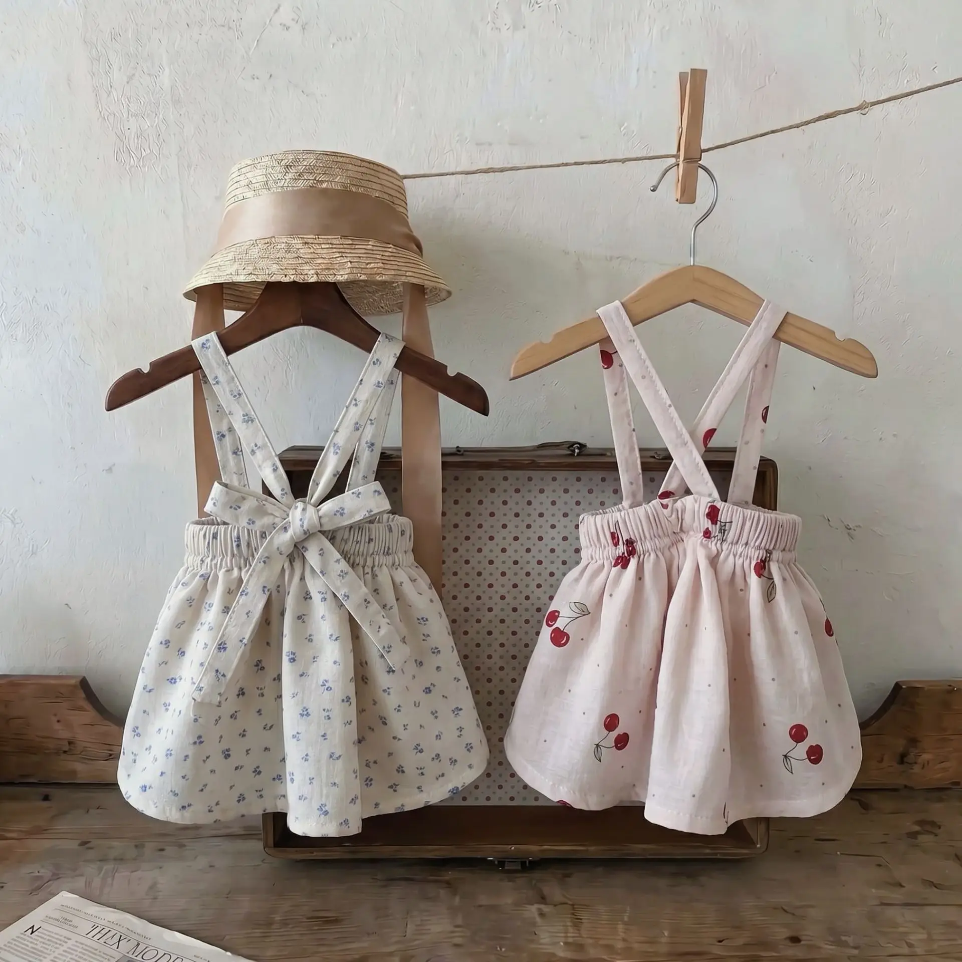 Vestido de verano para perros pequeños con falda floral y tirantes - imagen 4
