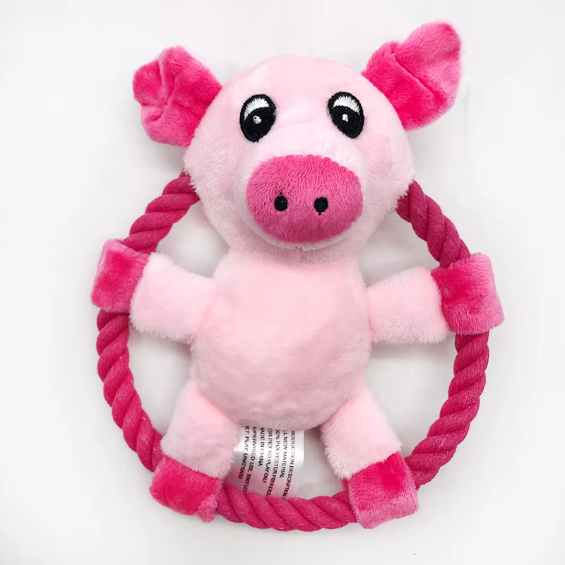Disco volador de peluche mordedor para perros – Juguete dental