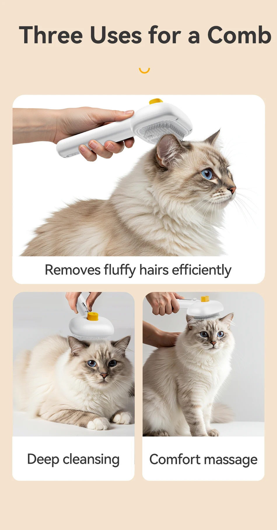 Grooming ROJECO - detalle de cepillos