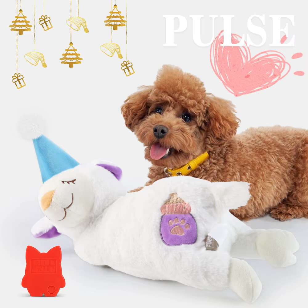 Peluche de Cordero con Latidos Relax – Juguete de Confort para Mascotas