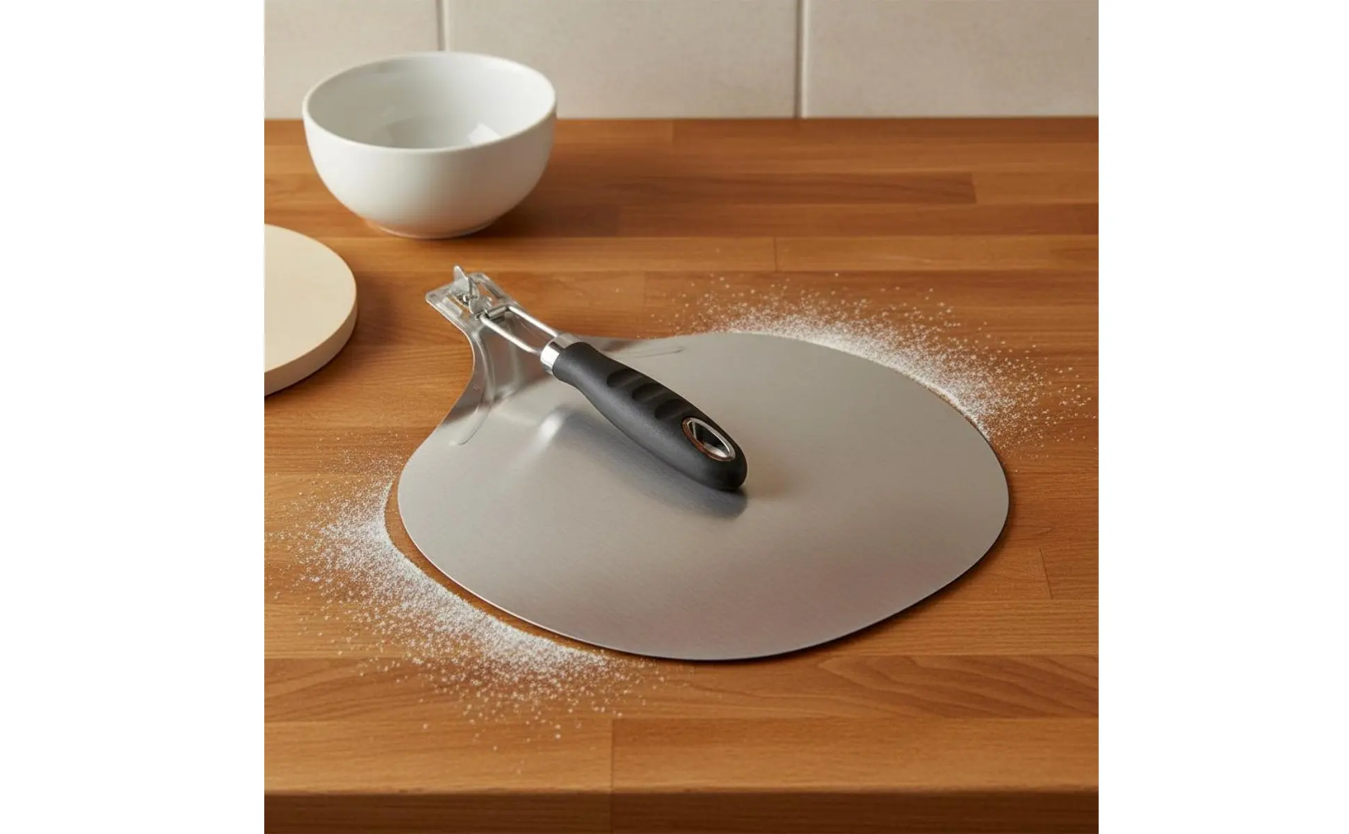 Herramienta para hornear con pala para transferencia de pizza
