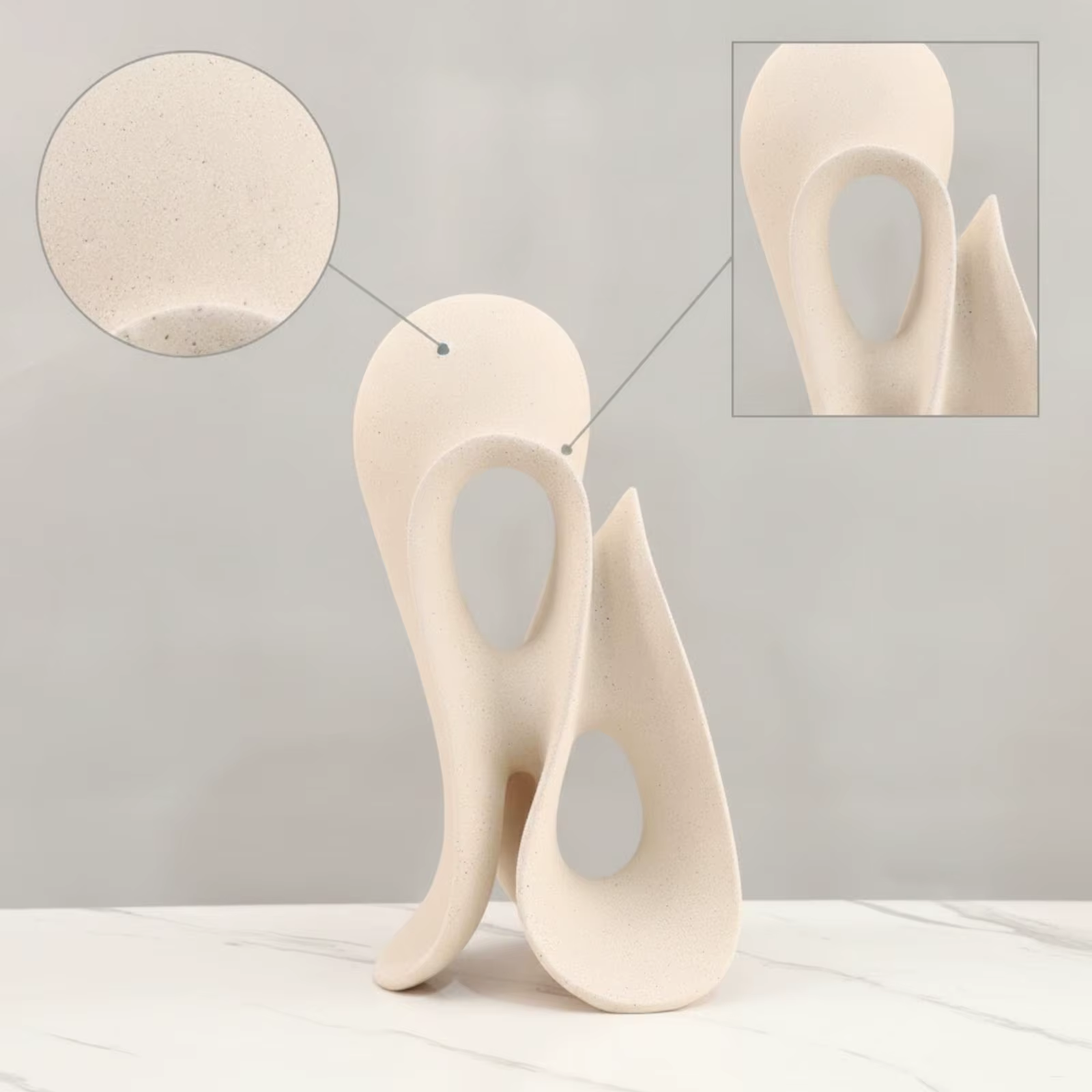 Figura decorativa abstracta de resina para el hogar - imagen 5