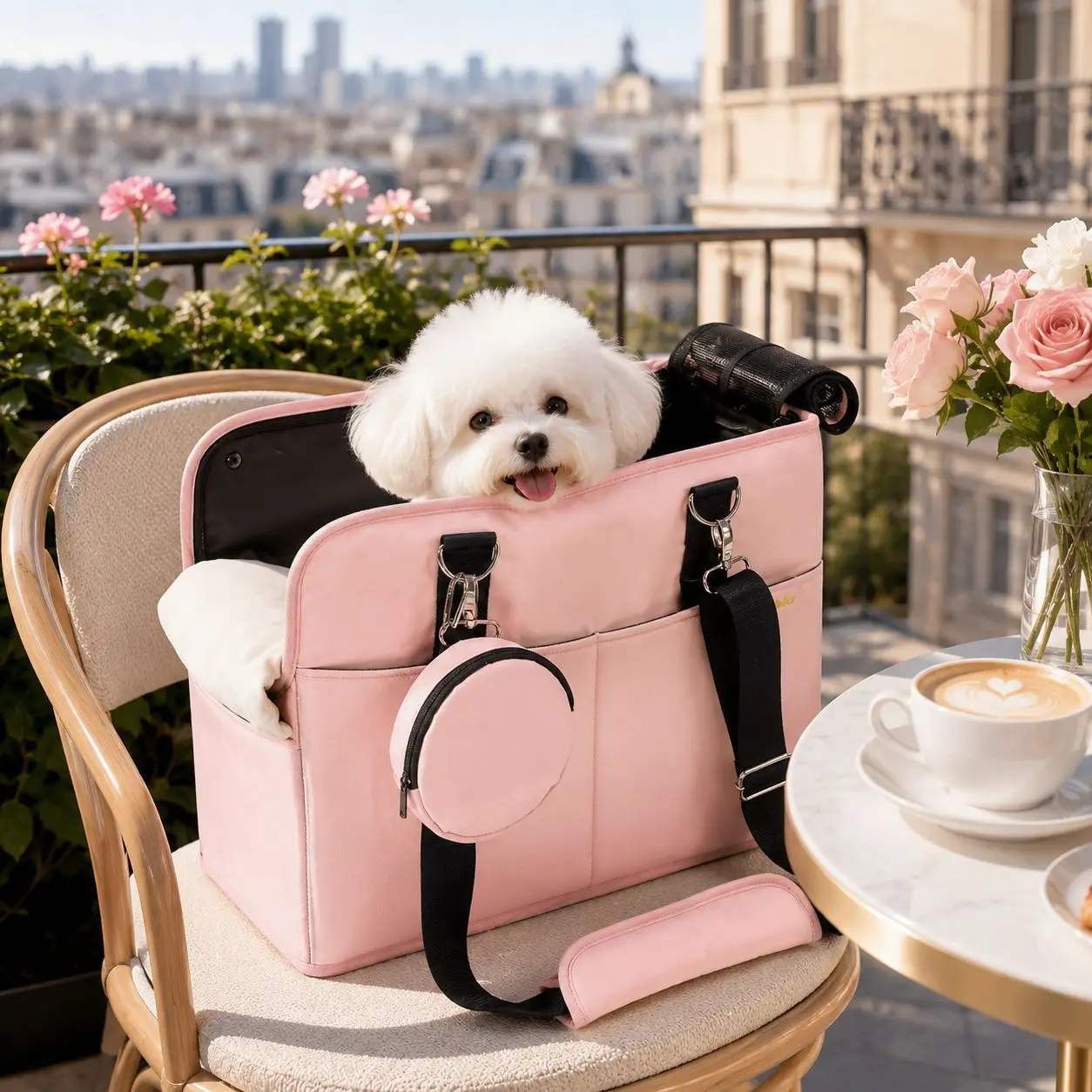 Bolsa transporte grande para gatos y perros medianos – Transpirable - imagen 4