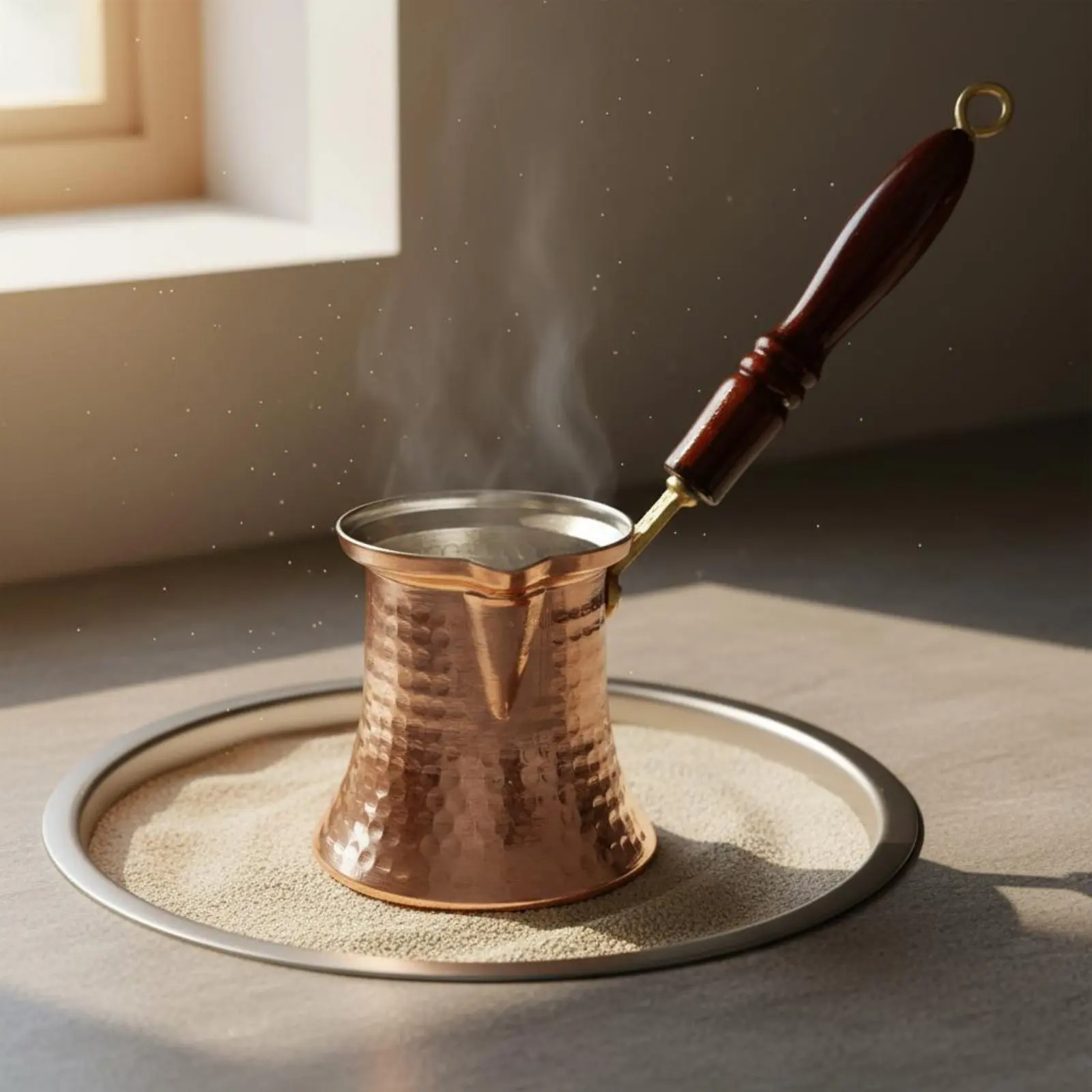 Cafetera turca tradicional de cobre, cezve resistente al óxido - imagen 4