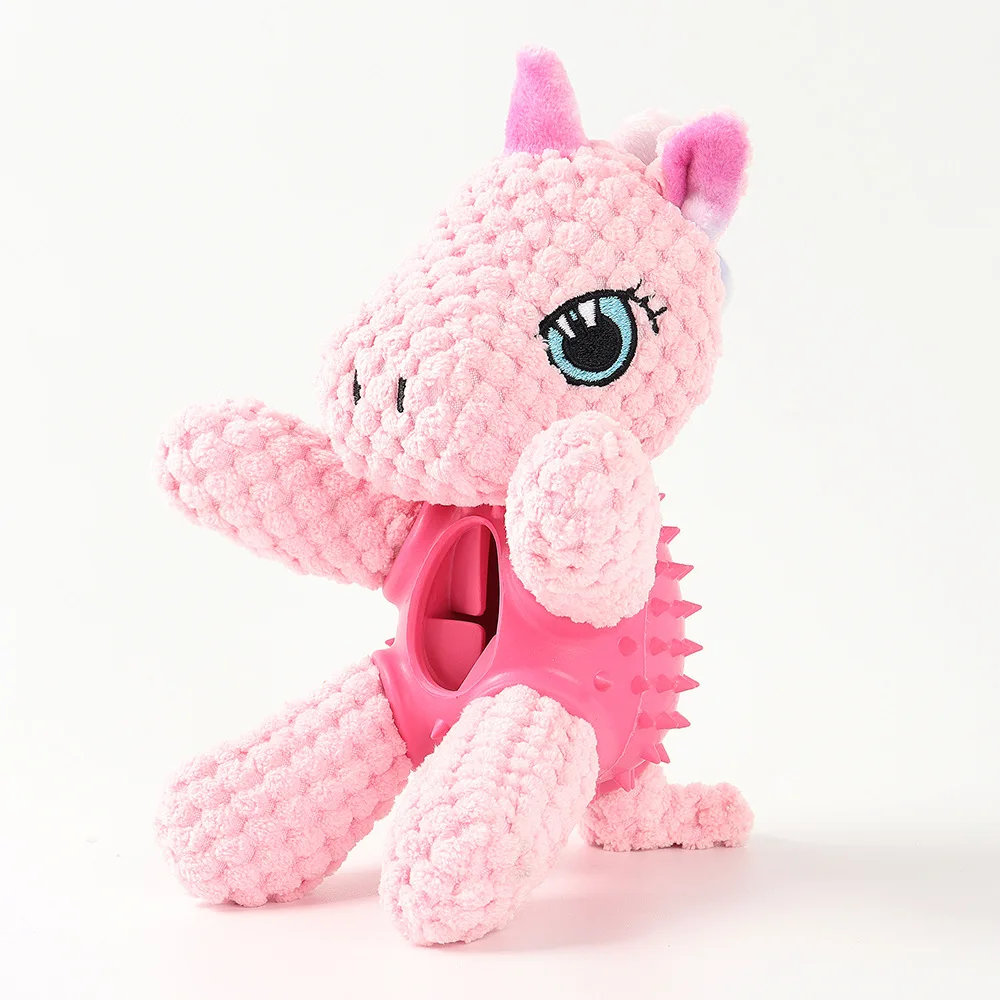 Juguete unicornio en uso