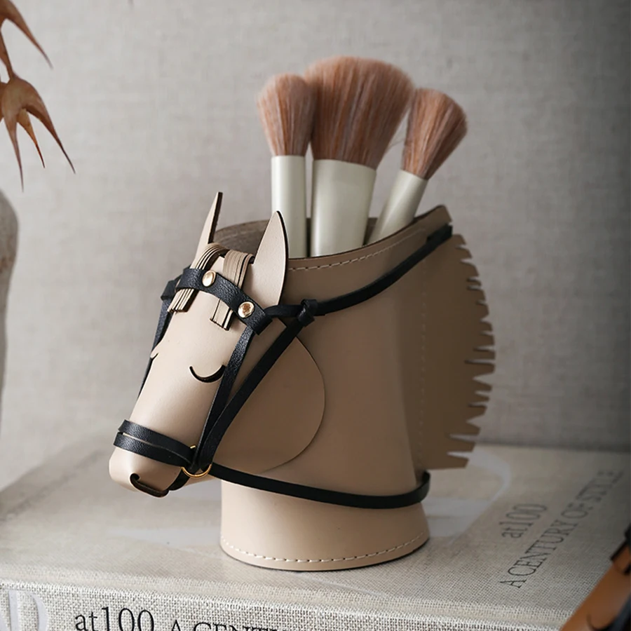 Caja Almacenamiento Decorativa Caballo – Organizador Maquillaje Escritorio - imagen 2