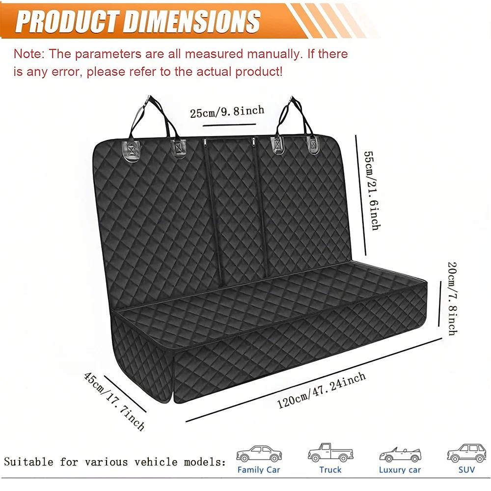 Funda protectora asiento trasero coche para perros grandes impermeable - imagen 2