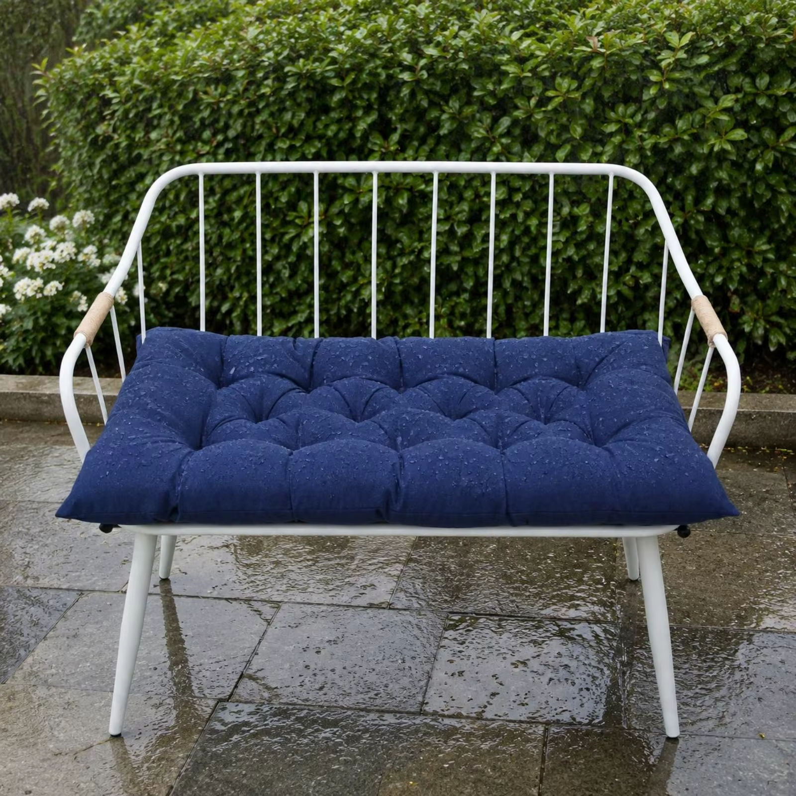 Cojín impermeable para banco de jardín y columpio – Perros y gatos - imagen 5