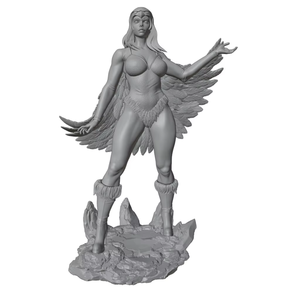 Kit modelo resina chica 1/24 75mm GK impreso 3D DIY sin pintar