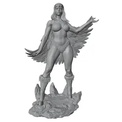 Kit modelo resina chica 1/24 75mm GK impreso 3D DIY sin pintar