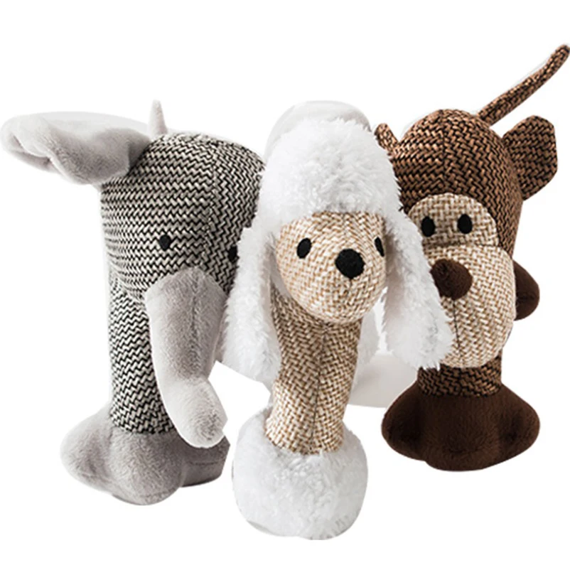 Juguete masticable de peluche con sonido para perros y cachorros - imagen 5