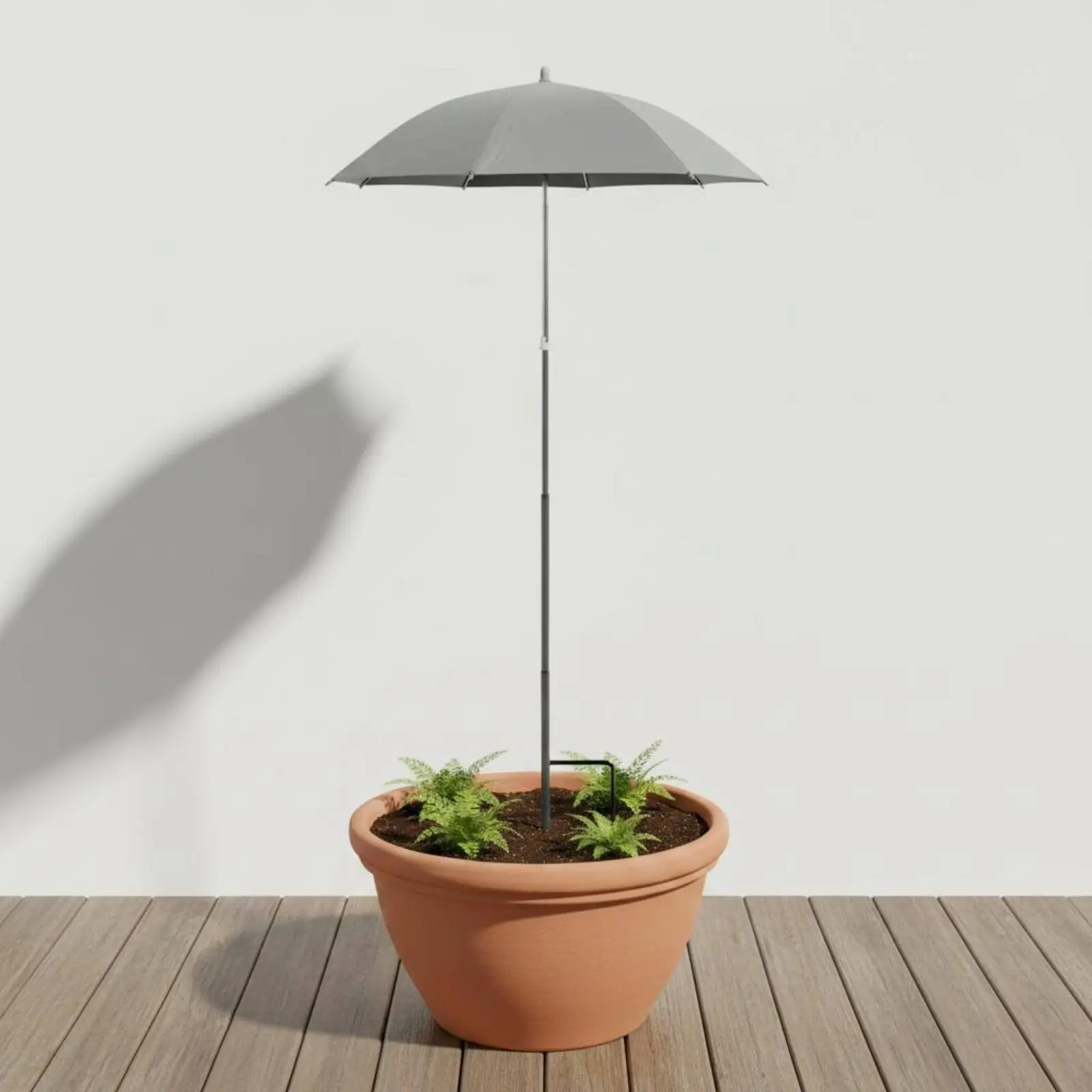 Sombrilla mini de jardín para macetas, protección solar decorativa
