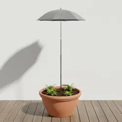 Sombrilla mini de jardín para macetas, protección solar decorativa