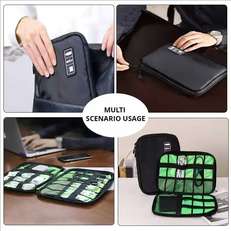 Bolsa organizadora impermeable para cables USB y accesorios de viaje – 1 unidad - imagen 5