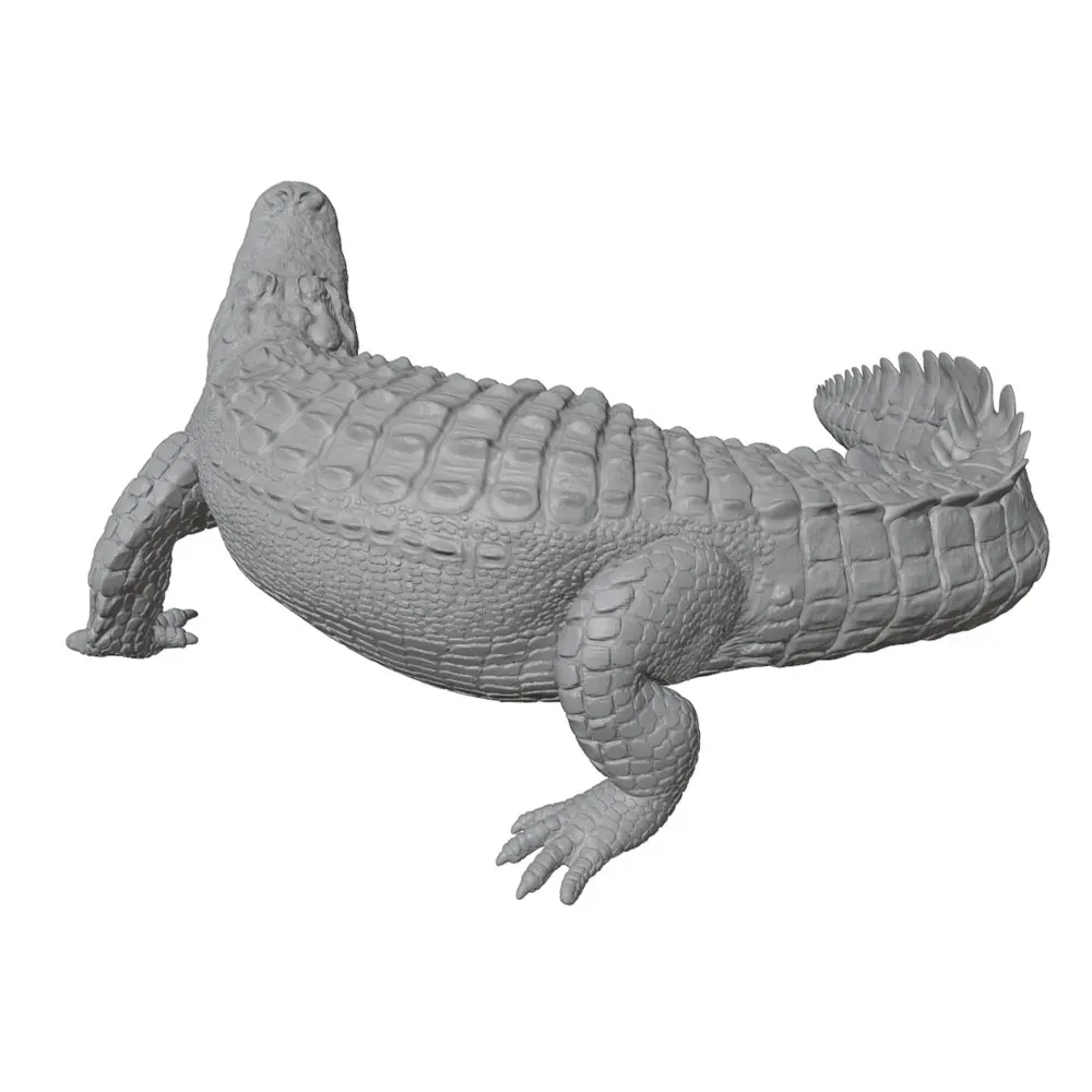 Figura de cocodrilo impresa en 3D para acuario y oficina - imagen 4