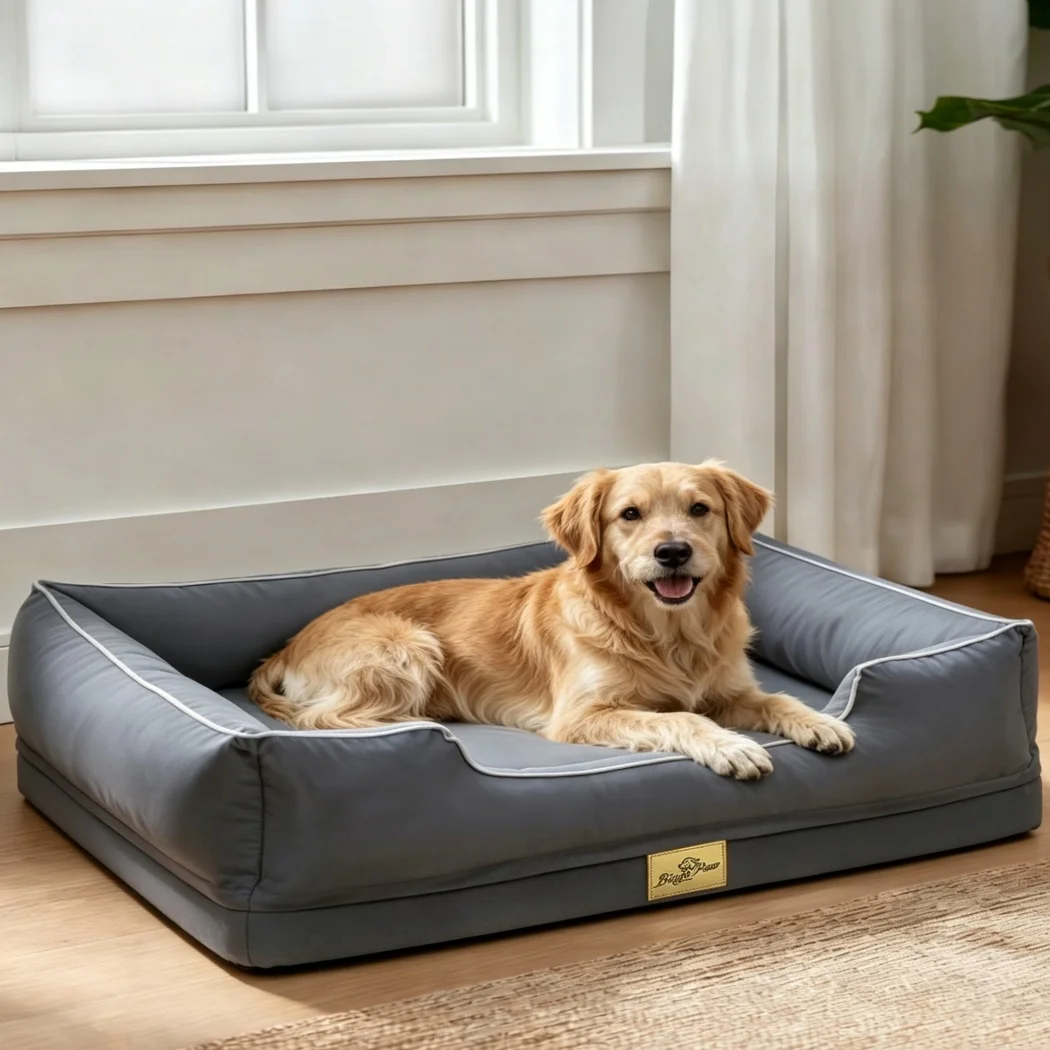 Cama ortopédica para perro grande con laterales y funda lavable - imagen 5