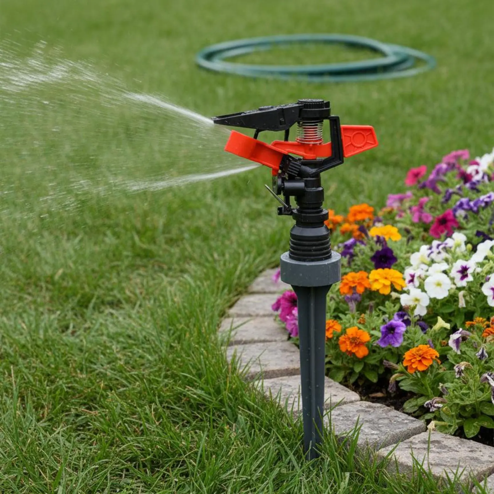 Aspersor de jardín pivotante con pulverización ajustable para perros - imagen 2