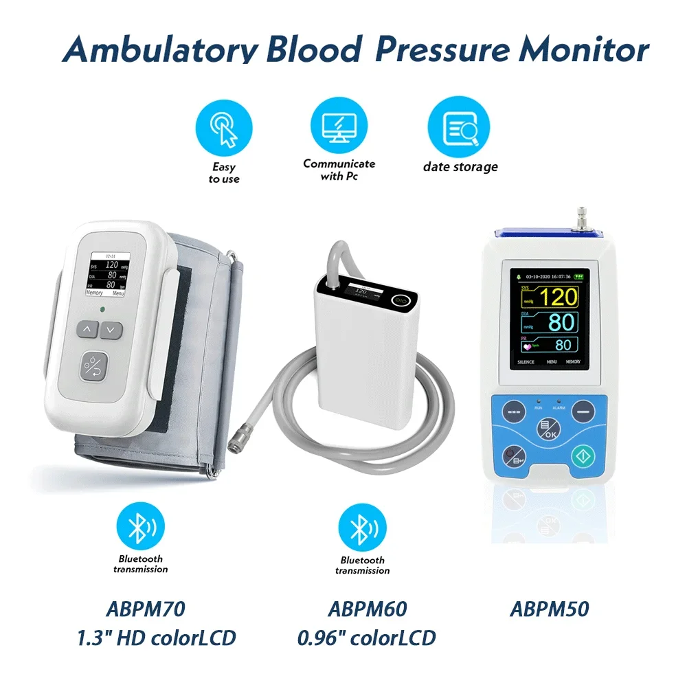Monitor Presión Arterial Ambulatorio 24h Adultos – Holter NIBP con Software PC