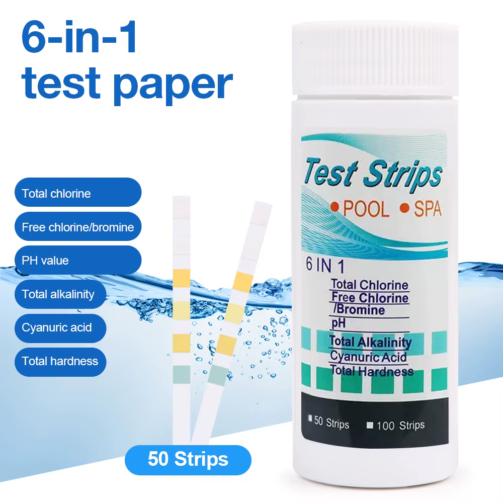 Tiras Reactivas 6 en 1 para Piscina y Spa – Análisis de Agua y pH - imagen 5