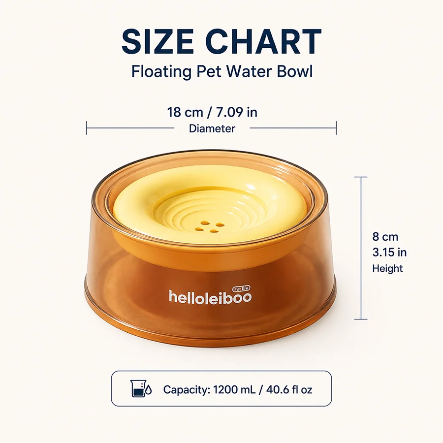 Tazón flotante y elevado para mascotas