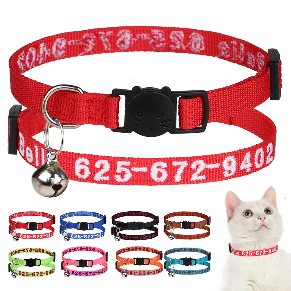 Collar seguridad gato con campana – Bordado personalizado - imagen 3