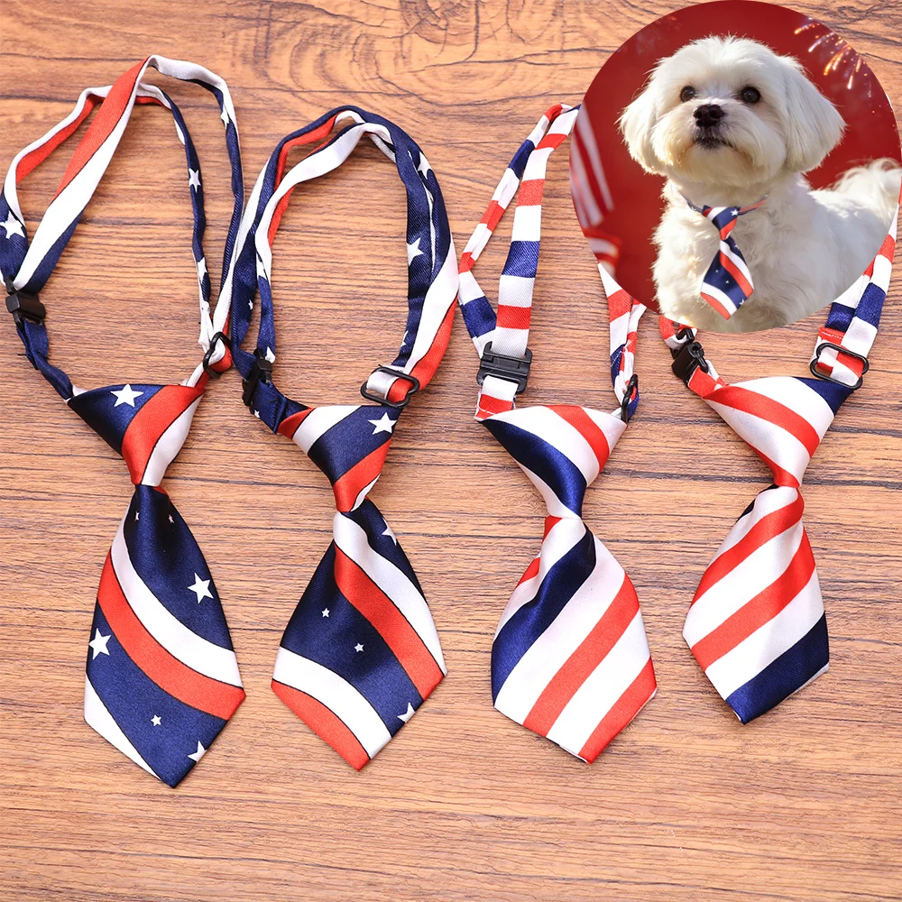 Variedad de corbatas para perros del 4 de Julio