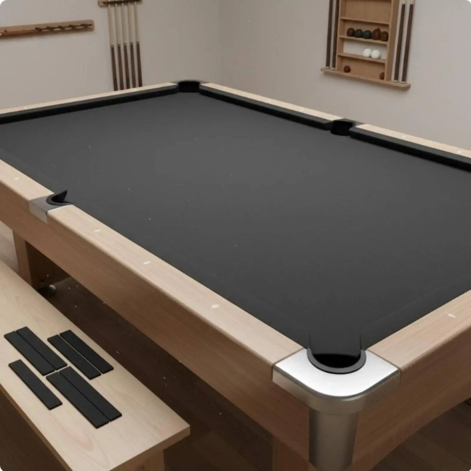 Mesa de Billar Premium con Cubierta de Fieltro Vibrante – Uso Comercial y Clubes - imagen 4