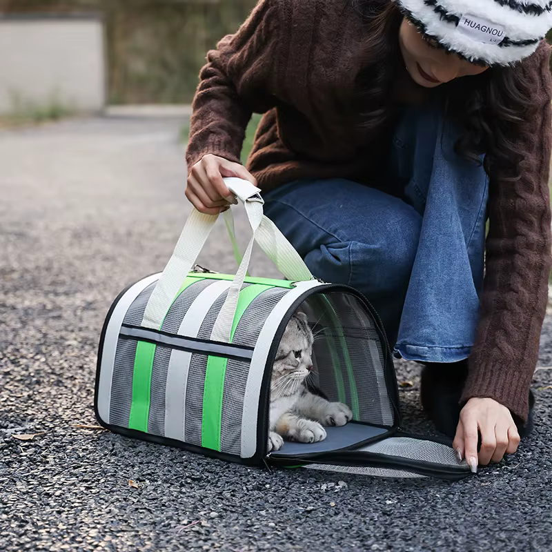 Transportín transpirable para gatos y perros pequeños – Bolsa de exterior verano
