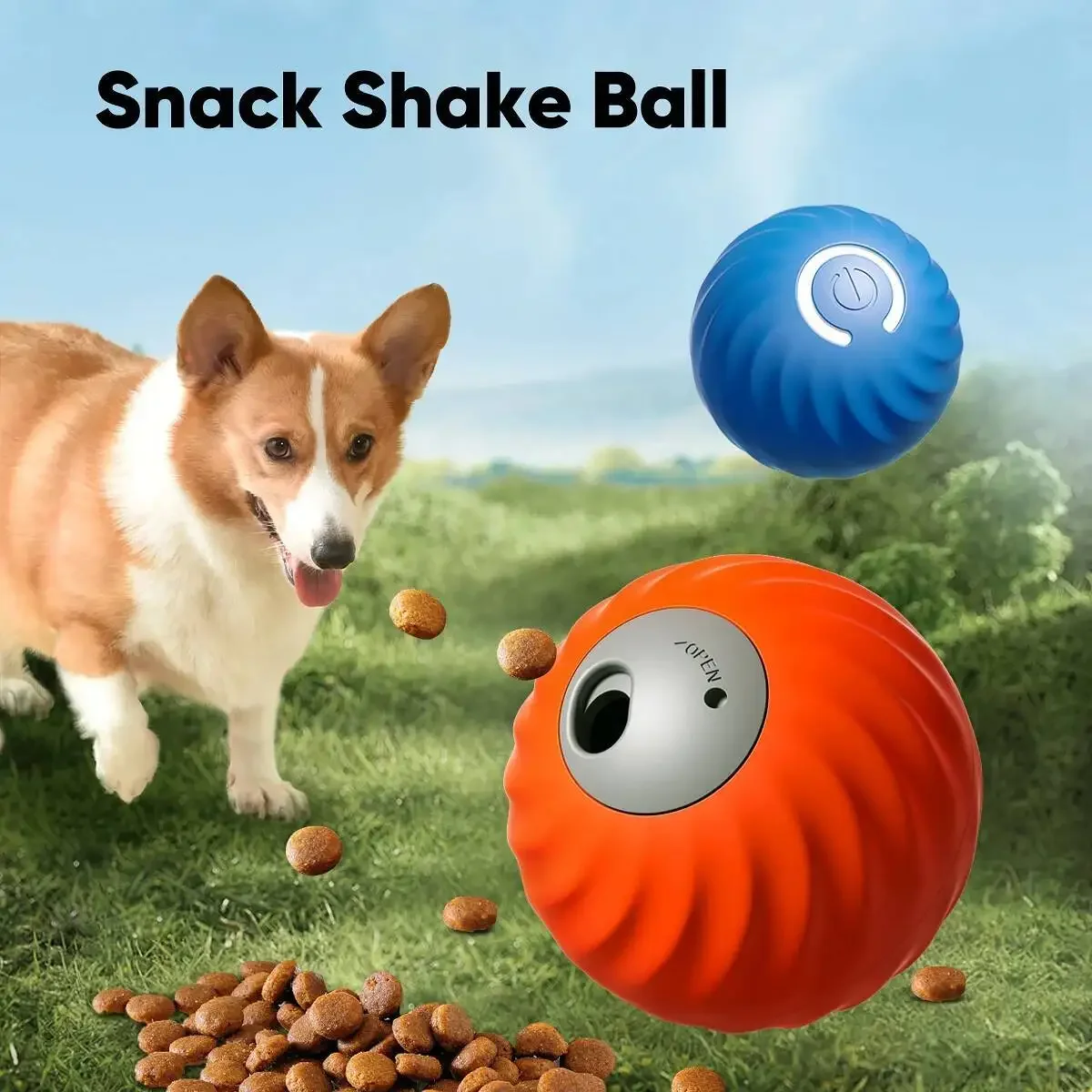 Bola dispensadora automática de snacks para perros