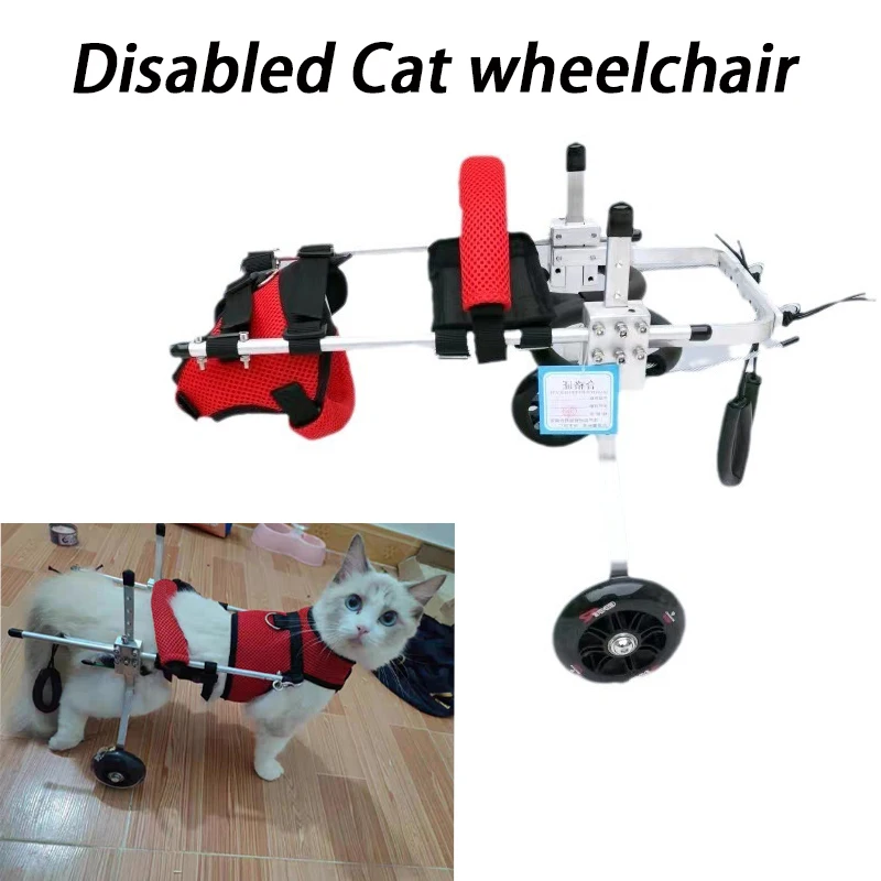 Silla de ruedas para gatos con movilidad reducida, soporte patas traseras - imagen 2
