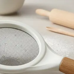 Tamizador de pienso malla fina para gatos y perros, colador colgable