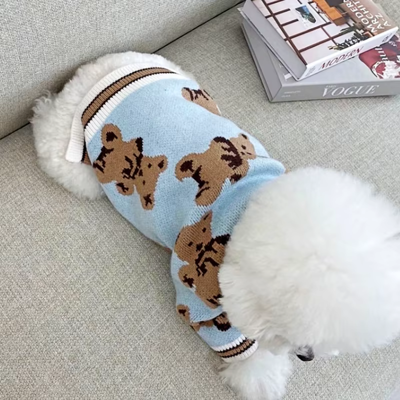 Suéter Oso para Perros – Cárdigan Cálido para Chihuahua y Bichón