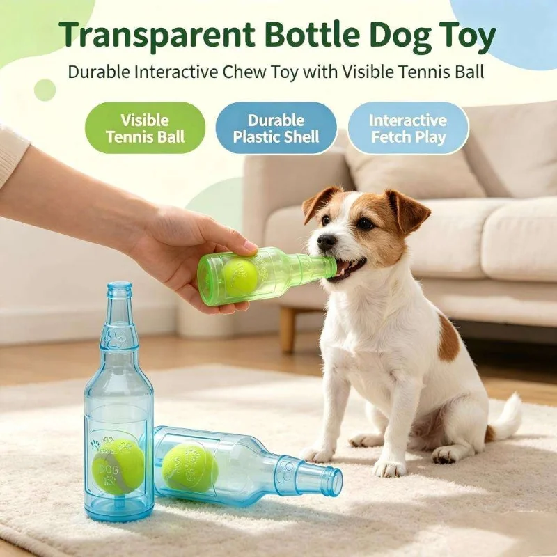 Pelota de Tenis con Sonido para Perros, Flotante y Resistente a Mordidas