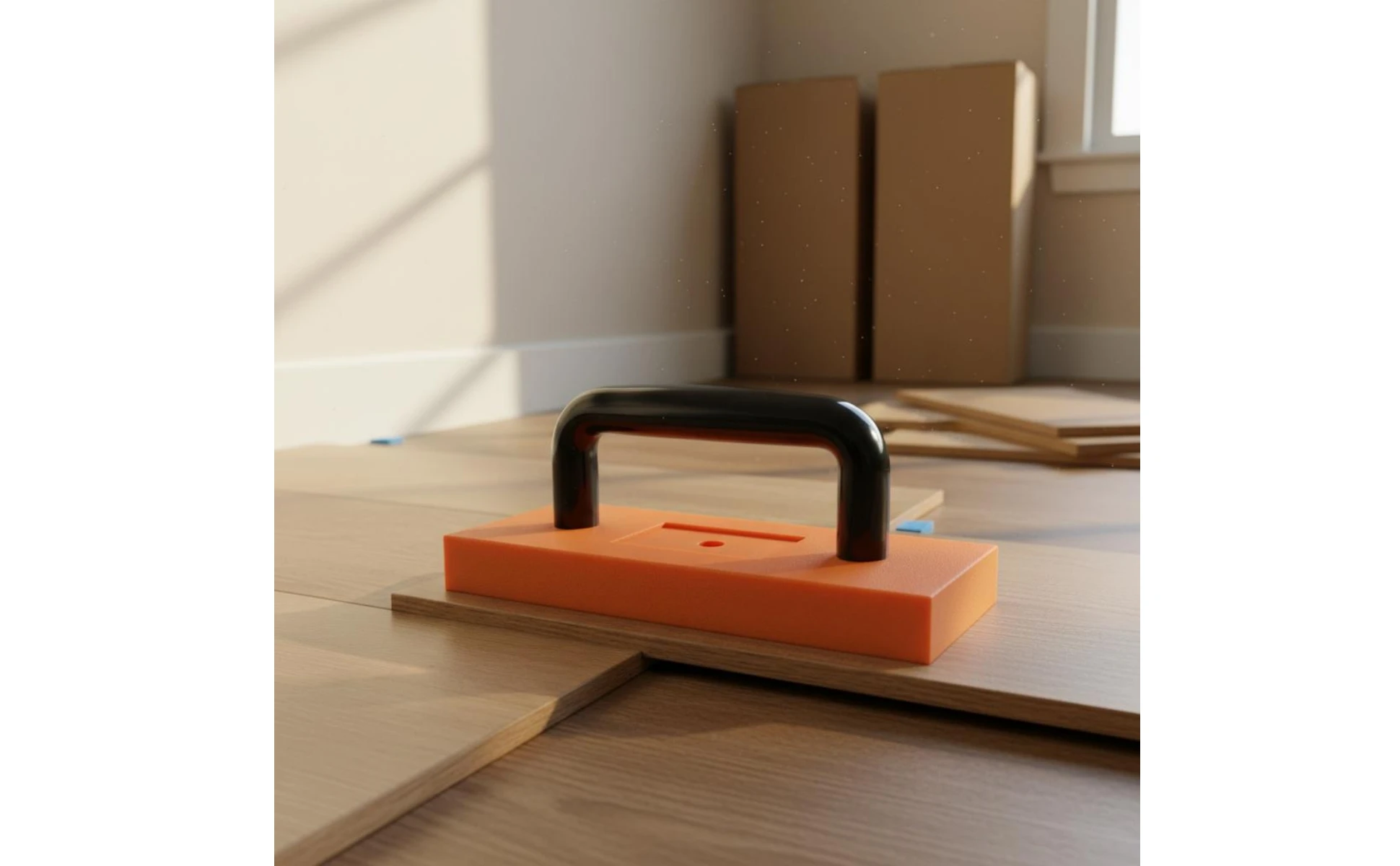 Bloque de golpeo compacto con forma rectangular y superficie plana