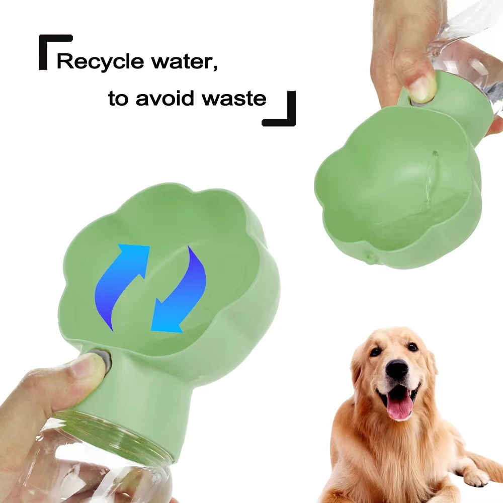Botella de agua antirfugas para perros y gatos con cuenco - imagen 3