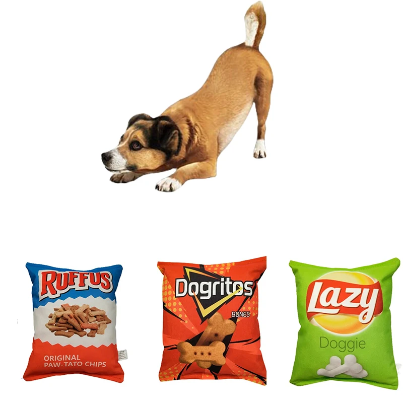Juguete Mordedor para Perros con Forma de Patatas Fritas – Limpia Dientes - imagen 5
