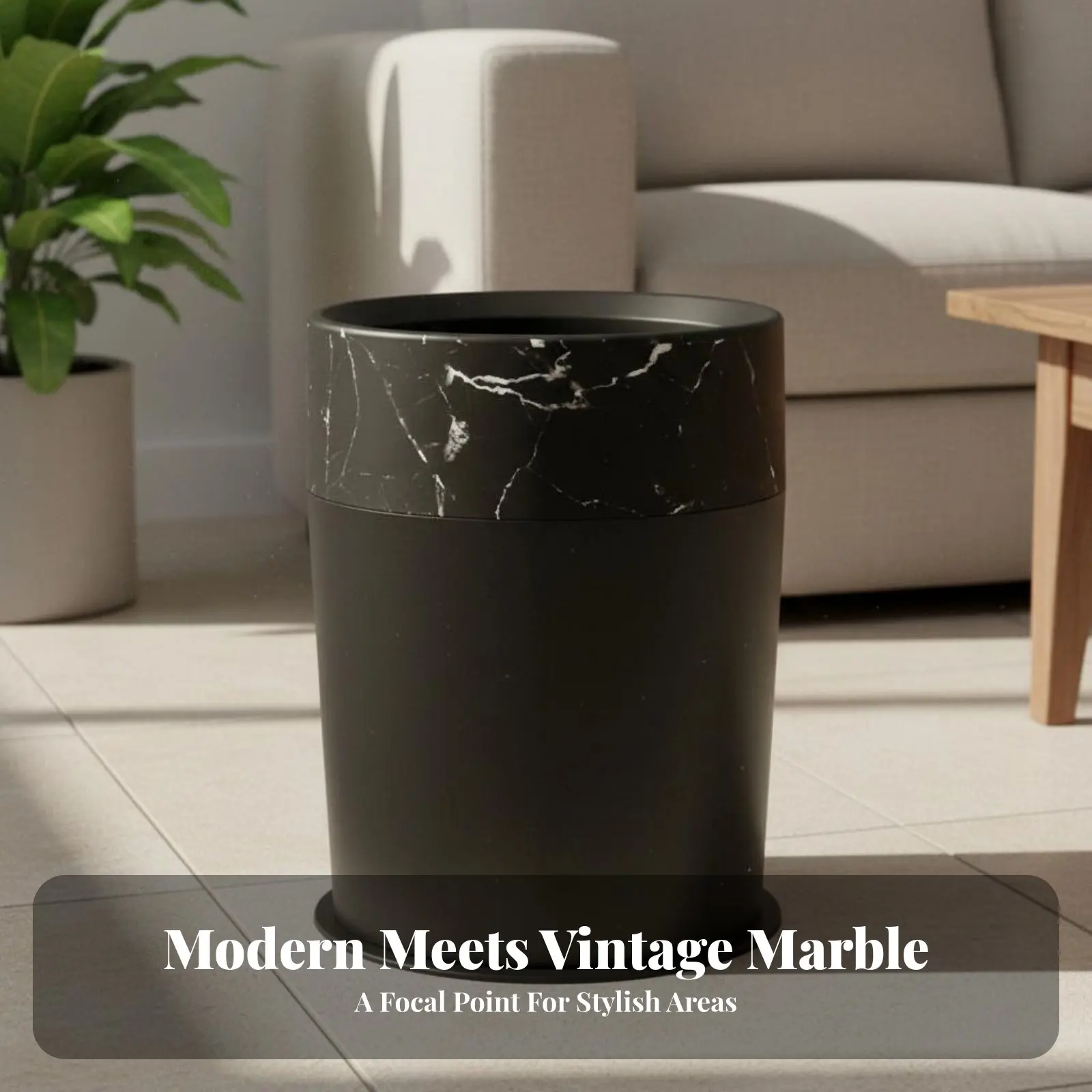 Arenero diseño mármol fácil de limpiar, moderno, para gatos y perros - imagen 5