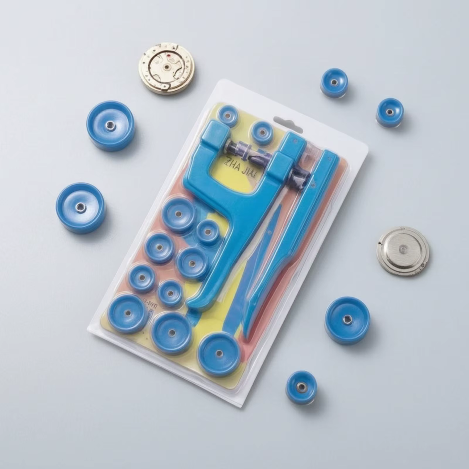 Kit Prensa para Relojes con 12 Matrices – Herramientas para Banco Trabajo - imagen 5