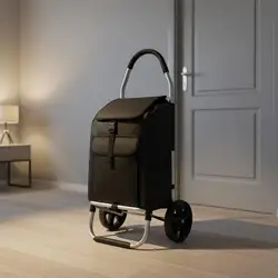 Carrito plegable de aluminio con ruedas grandes para compras