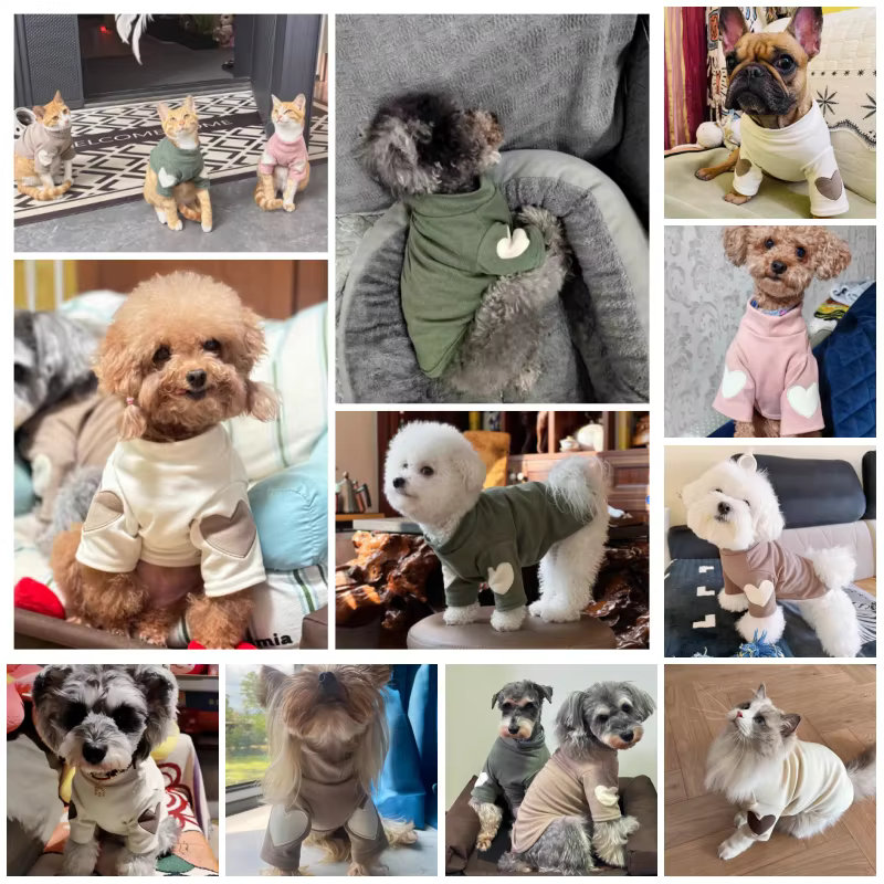 Sudadera polar cálida para cachorros y gatos – Abrigada para otoño e invierno - imagen 3