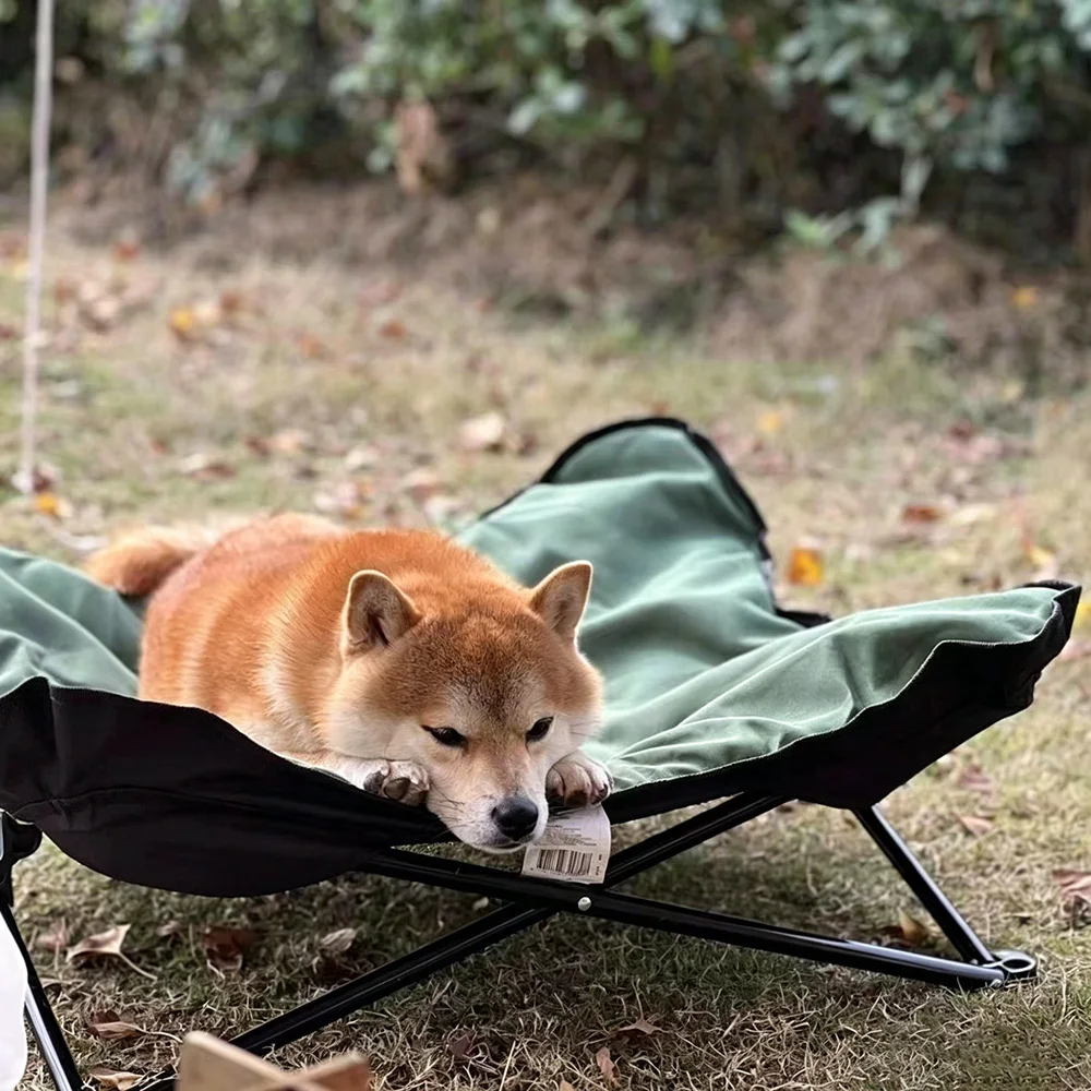 Cama elevada plegable para mascotas