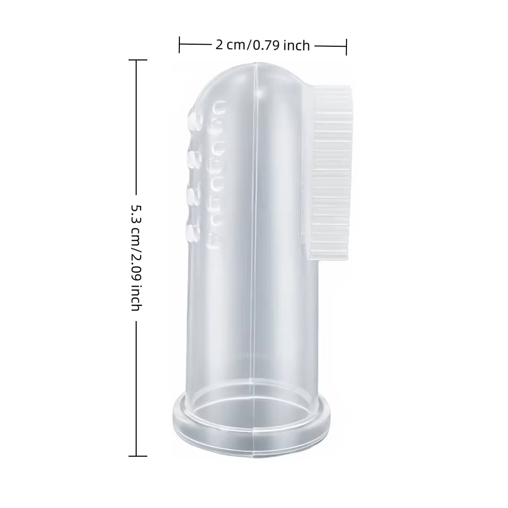 Cepillo dental de silicona para mascotas