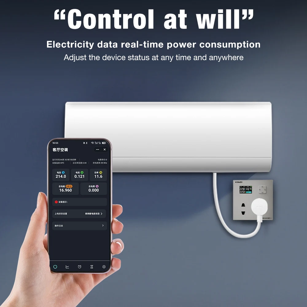 Enchufe Inteligente WiFi con Medidor de Energía – Control Remoto y Bajo Consumo - imagen 3