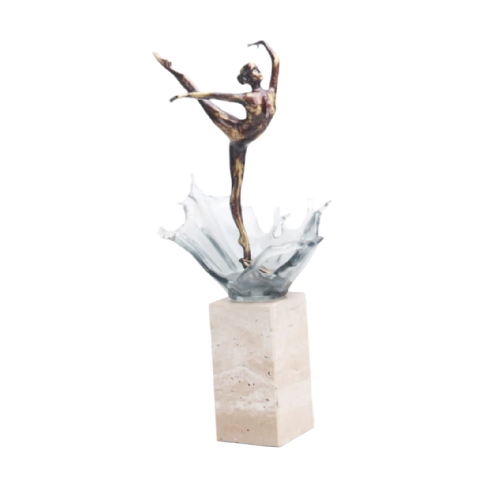 Figura de bailarina artística para mesa, adorno coleccionable de oficina - imagen 2