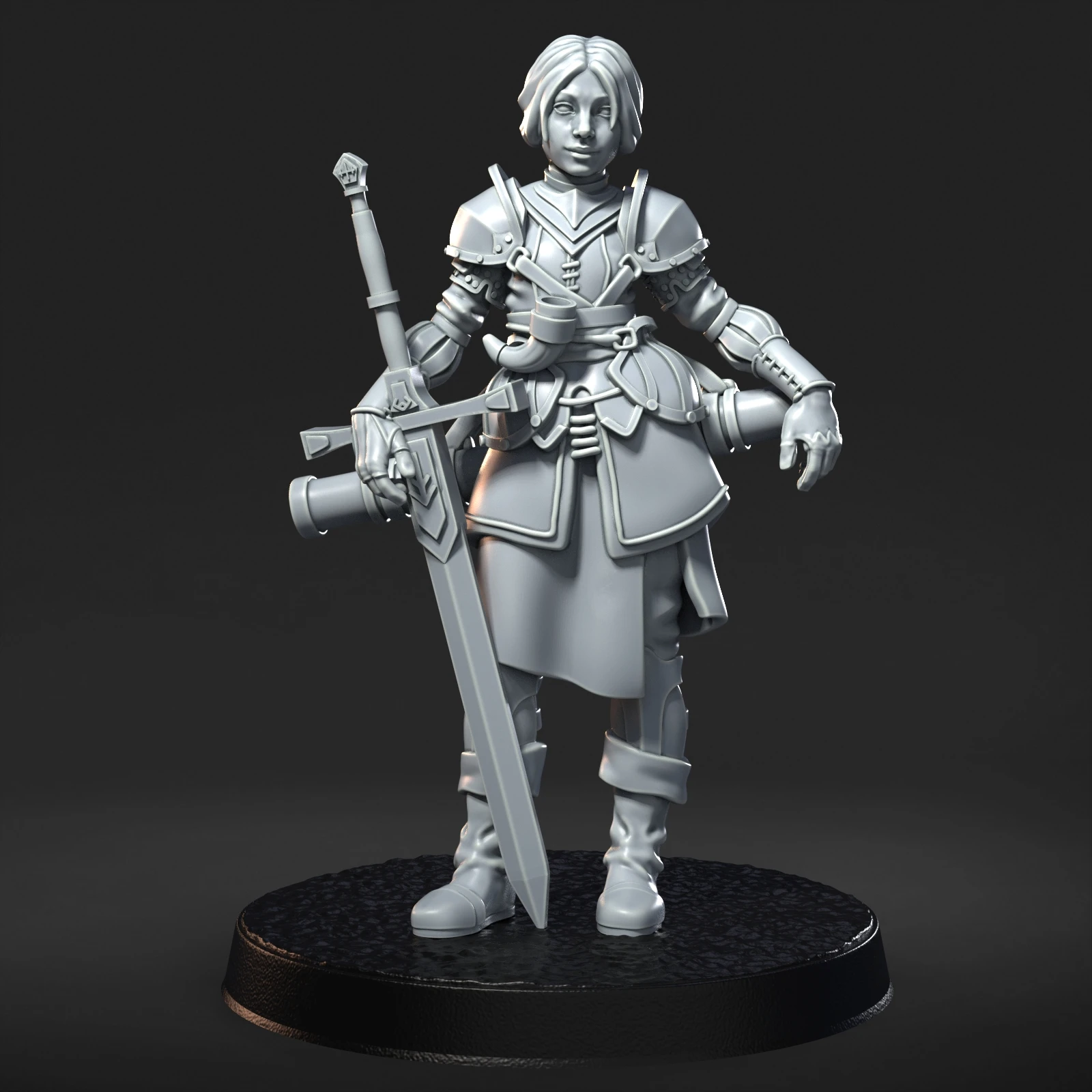 Estatua en miniatura de resina de 1/24 sin pintar - figura completa