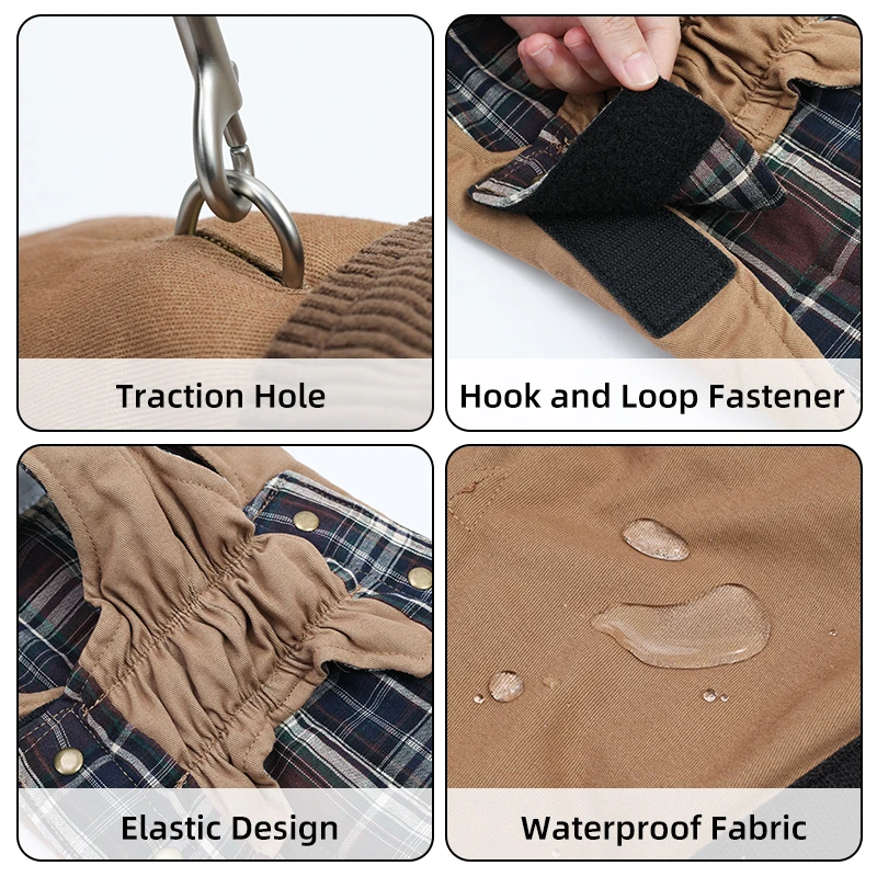 Chaqueta impermeable para perros – Gabardina vintage otoño/primavera - imagen 4