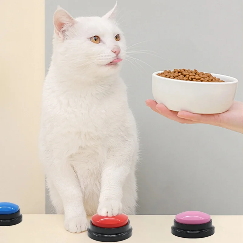 Botones parlantes de colores para mascotas