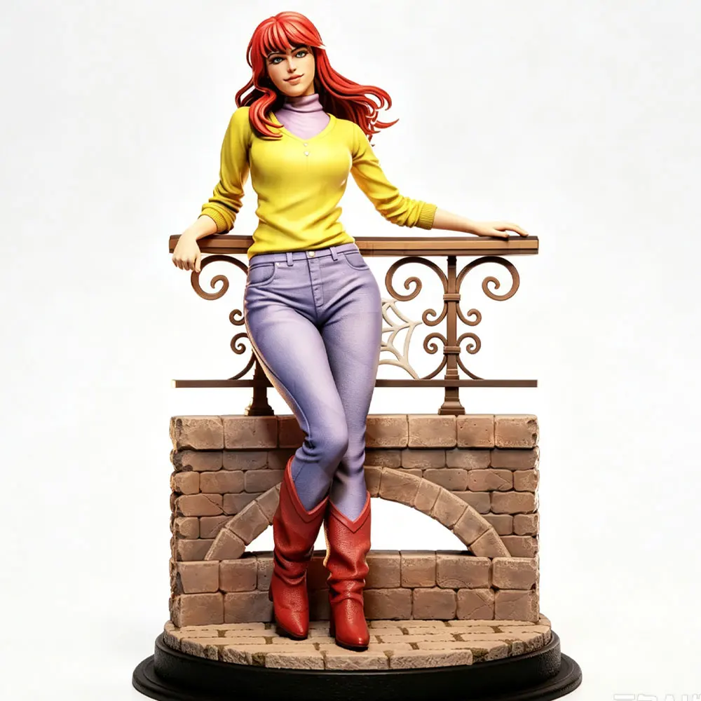 Kit Figura Resina Chica Sexy 75mm – Miniatura GK Impresa en 3D sin Montar - imagen 4